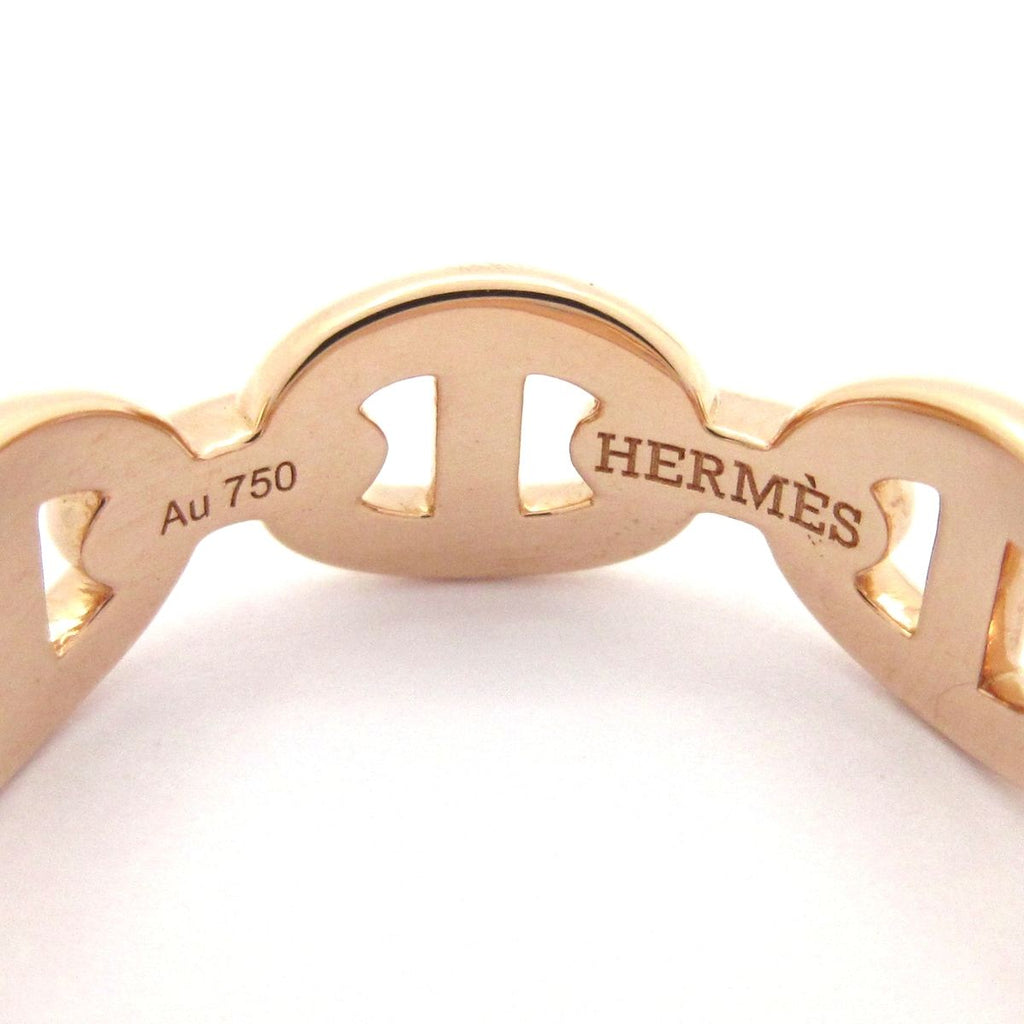 Hermes Ring 47 Chaine D'ancre Enchainee PM 18k Pink Gold — view 5