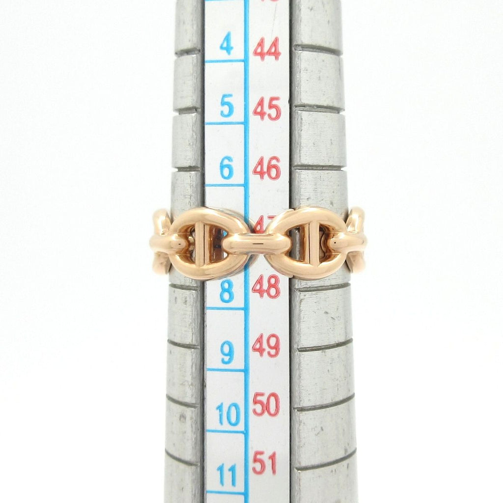 Hermes Ring 47 Chaine D'ancre Enchainee PM 18k Pink Gold — view 6