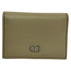 Dior Business Card Case Greige Leather