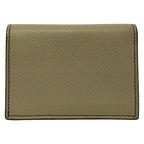 Dior Business Card Case Greige Leather — view 2