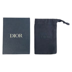 Dior Business Card Case Greige Leather — view 6