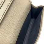Dior Business Card Case Greige Leather — view 4