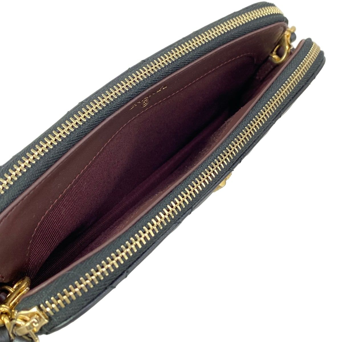 Chanel Wallet Black Chain Vintage Gold Shoulder Bag — view 3
