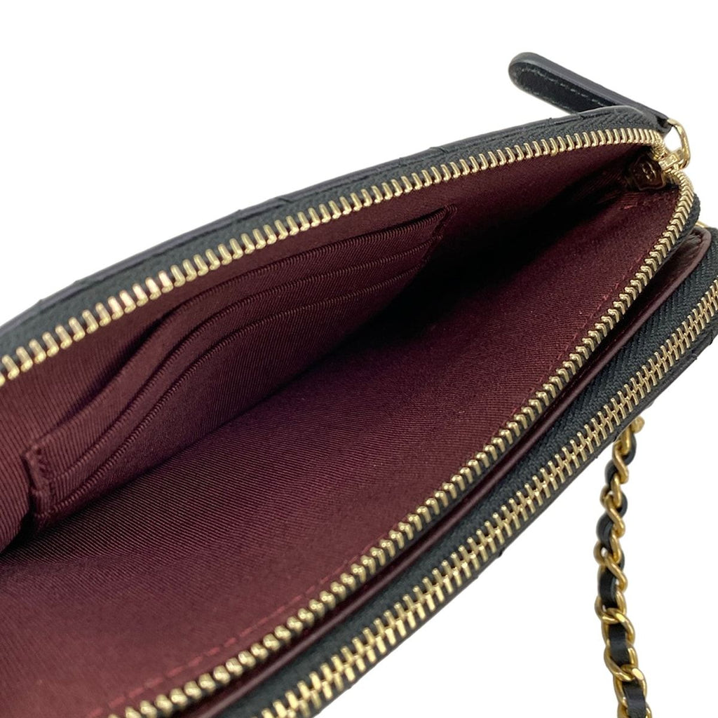 Chanel Wallet Black Chain Vintage Gold Shoulder Bag — view 4