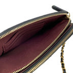 Chanel Wallet Black Chain Vintage Gold Shoulder Bag — view 4