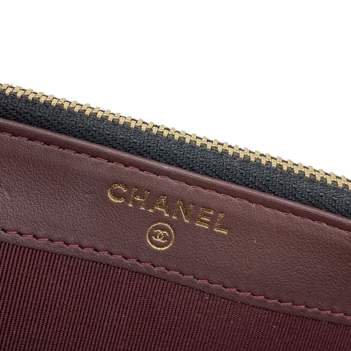 Chanel Wallet Black Chain Vintage Gold Shoulder Bag — view 6