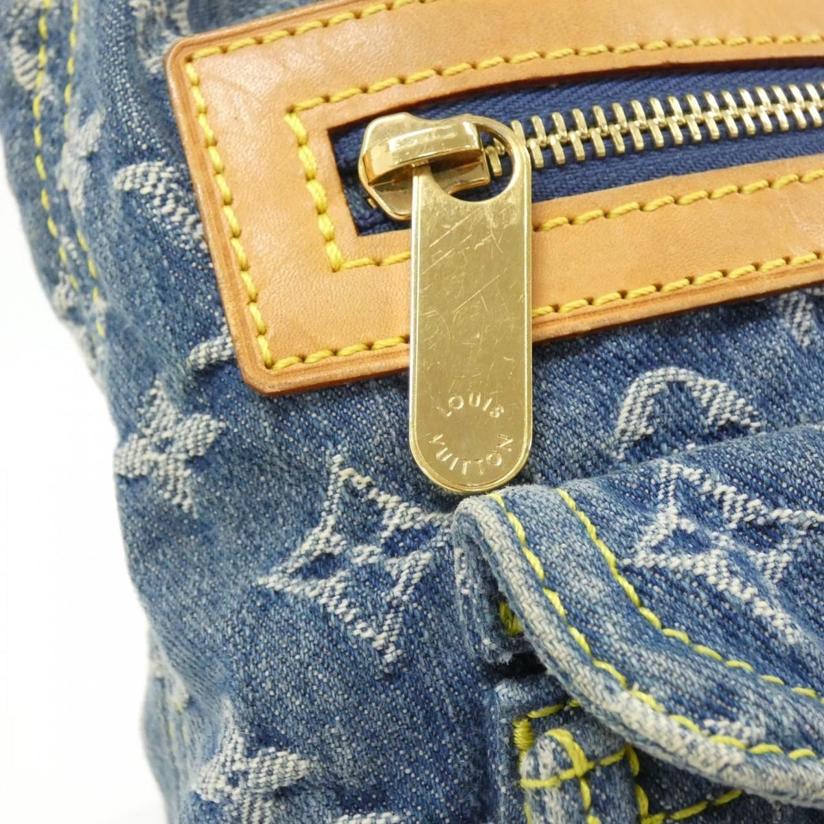 Louis Vuitton Monogram Denim Baggy PM Shoulder Bag — view 7