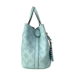 Louis Vuitton Tote Bag Mahina Blossom PM Mineral Blue Leather Cowhide — view 2