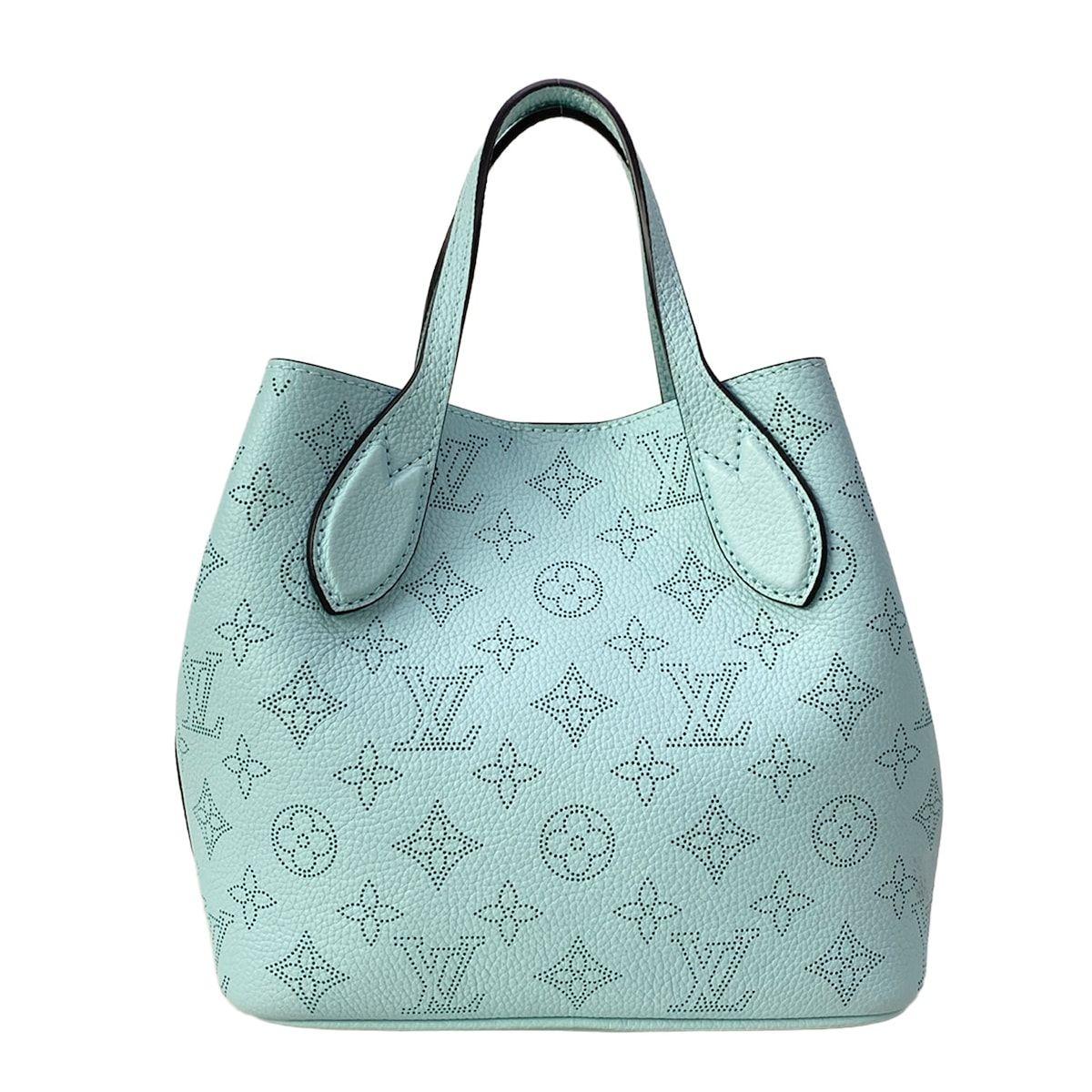 Louis Vuitton Tote Bag Mahina Blossom PM Mineral Blue Leather Cowhide — view 3