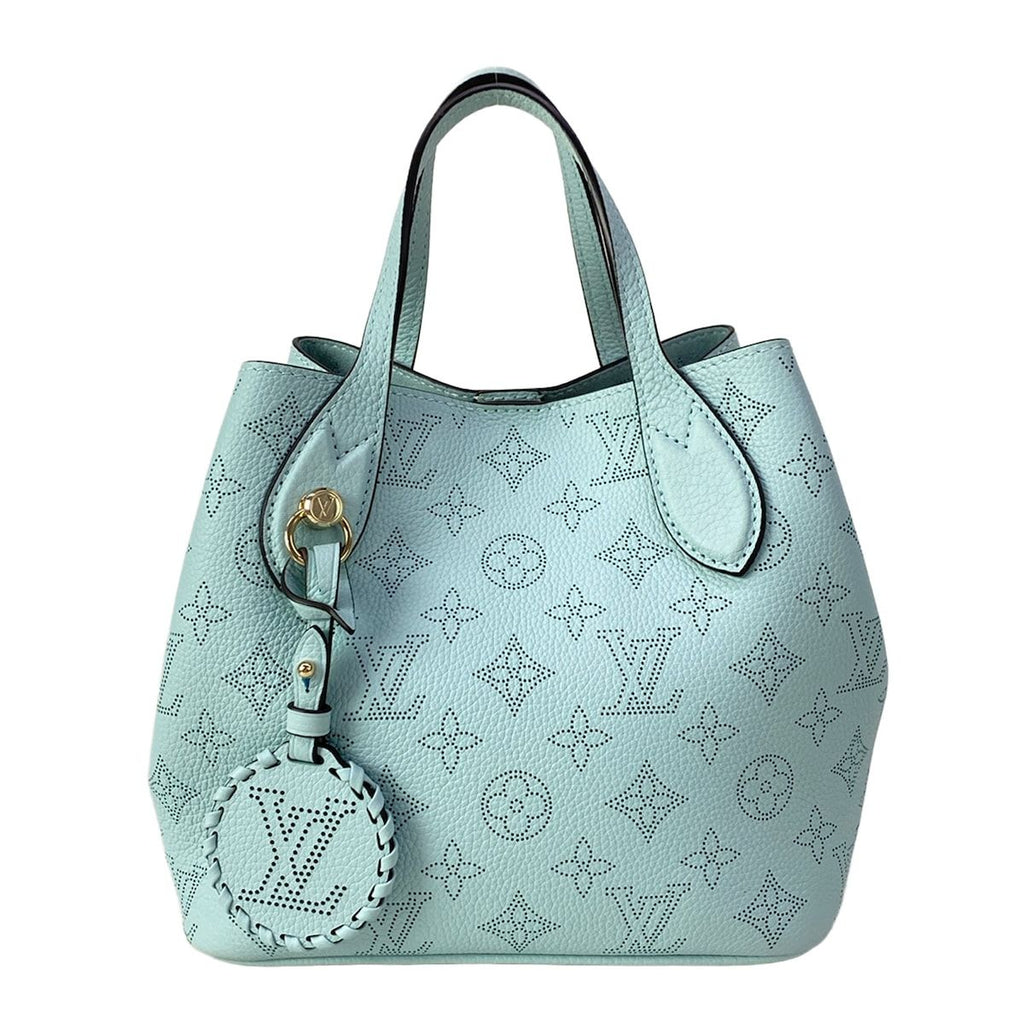 Louis Vuitton Tote Bag Mahina Blossom PM Mineral Blue Leather Cowhide