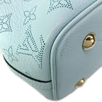 Louis Vuitton Tote Bag Mahina Blossom PM Mineral Blue Leather Cowhide — view 6