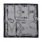 Hermes Metallic Meta lique Carre 100 Shawl Scarf