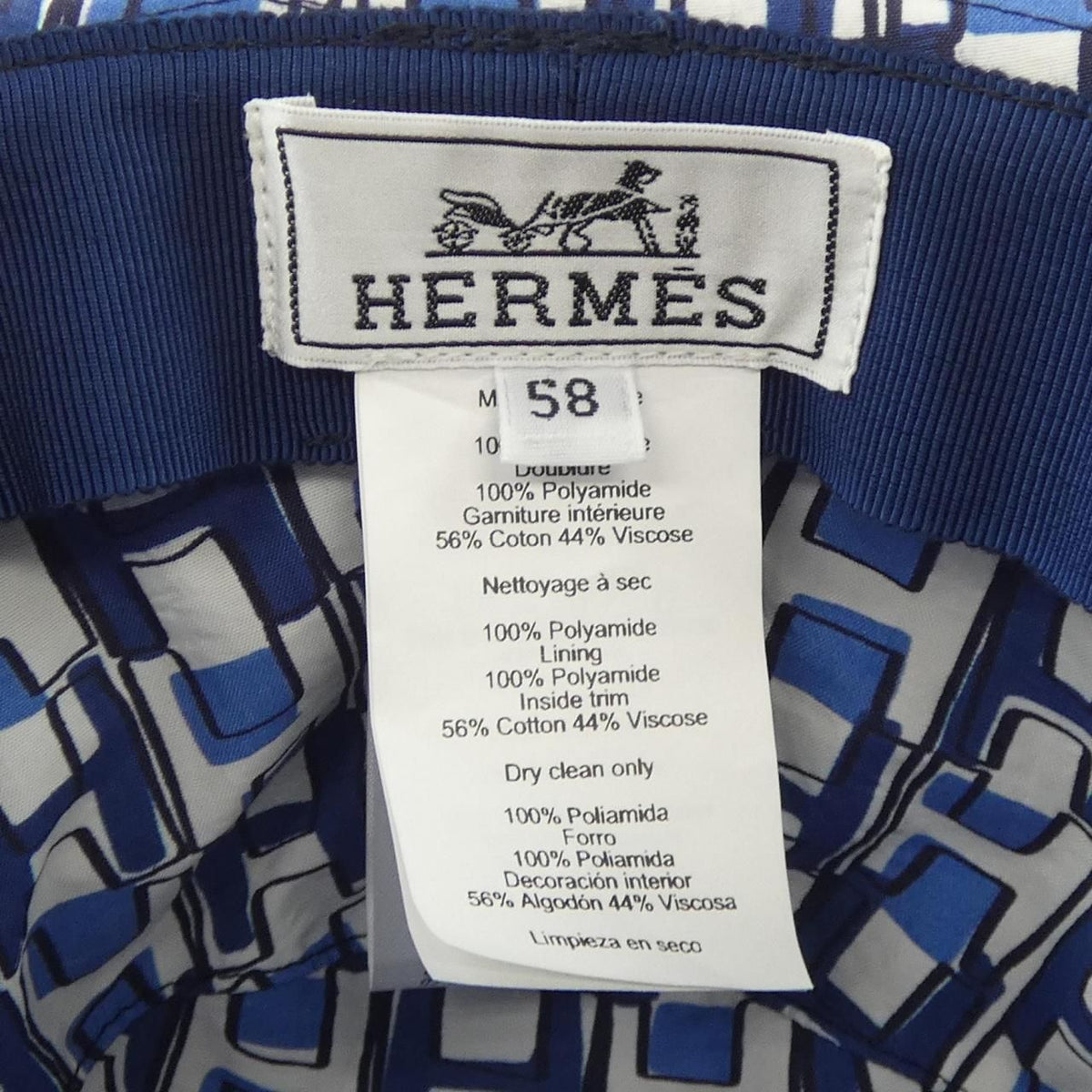 Hermes Hat Navy — view 3