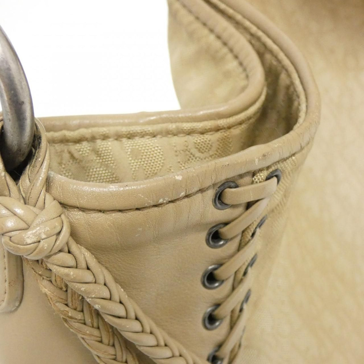 Dior Vintage Bag Handbag Beige — view 4