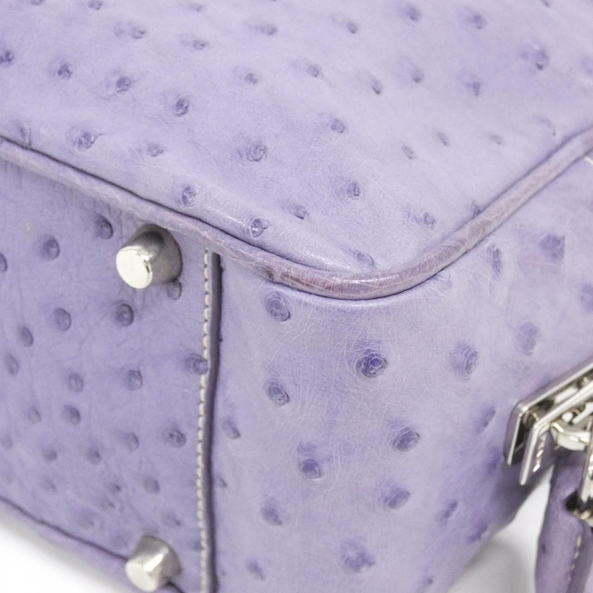 Prada Vintage Bag Handbag Silver — view 3