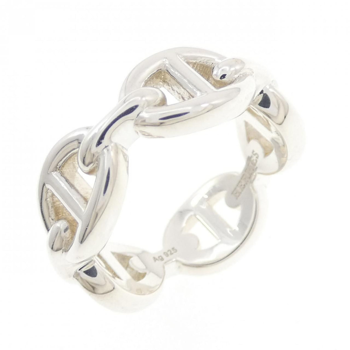 Hermes Chaine D'ancre Enchainee Ring
