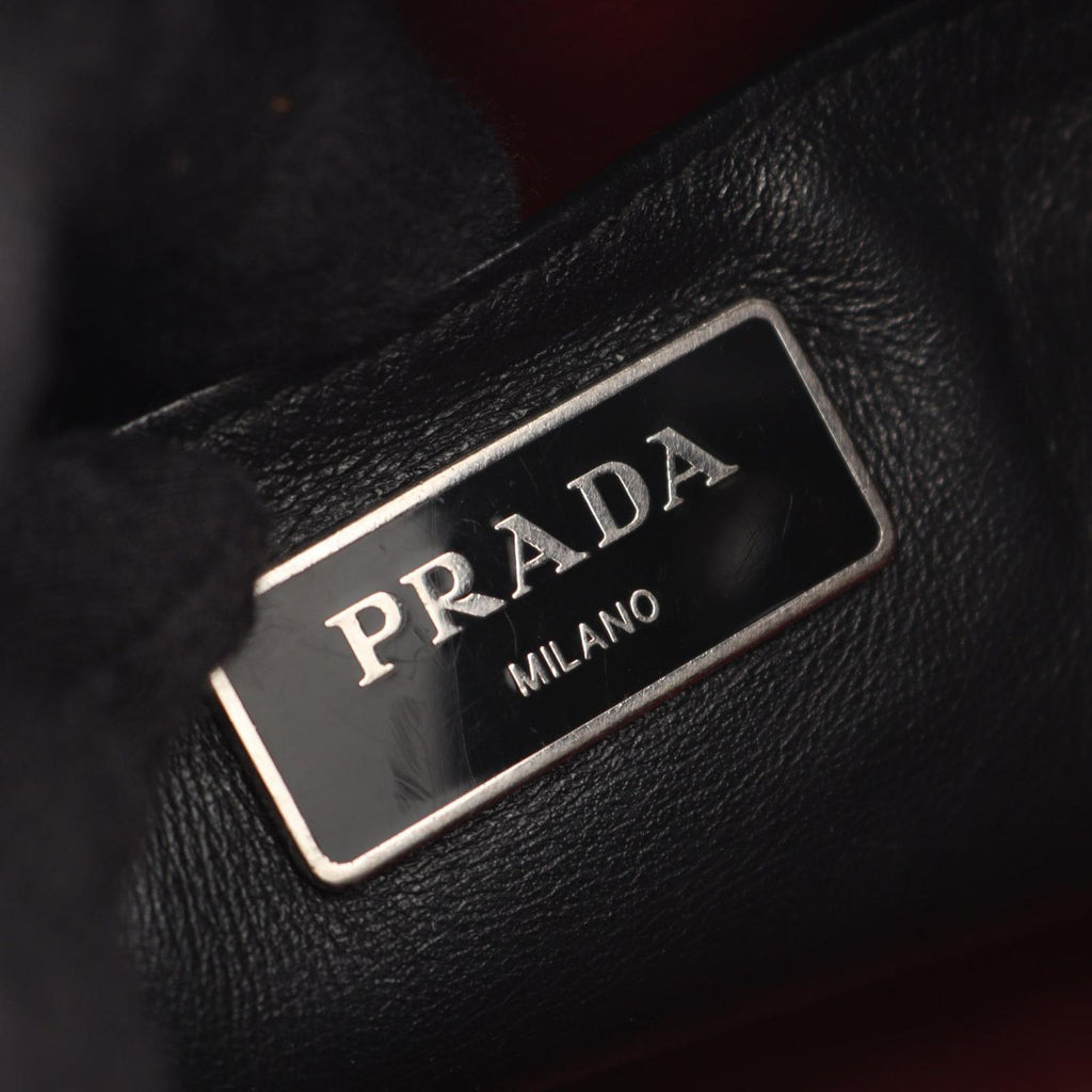 Prada Studs Black Leather 2-Way Bucket Bag — view 4