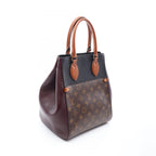Louis Vuitton Handbag Fold Tote MM Monogram Noir Wine Cream 2-Way Bordeaux — view 2