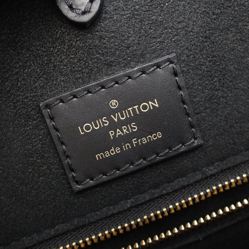 Louis Vuitton Handbag Fold Tote MM Monogram Noir Wine Cream 2-Way Bordeaux — view 4