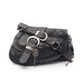 Dior Saddle Shoulder Bag Gaucho Black Leather