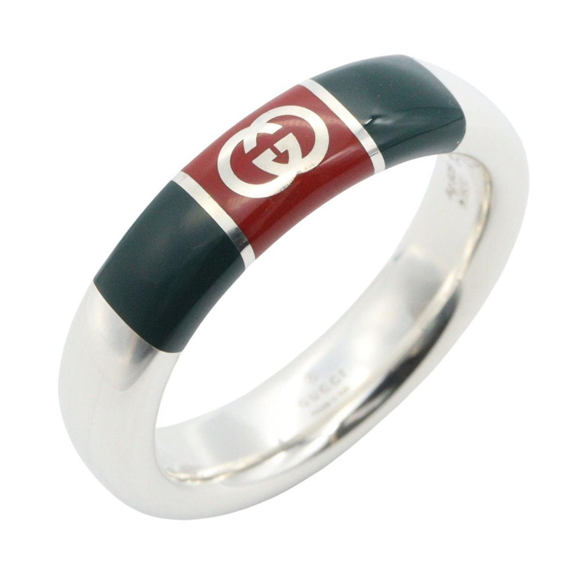 Gucci Ring Web Stripe 925 Sterling Silver