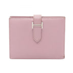 Hermes Bifold Wallet Bearn Compact Mauve Sylvestre Leather