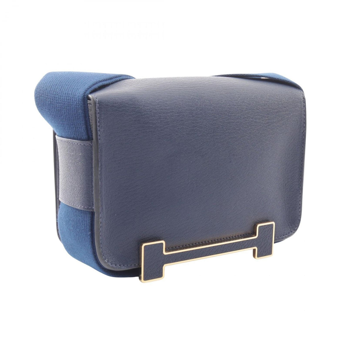 Hermes Shoulder Bag Geta Blue Navy Leather — view 2