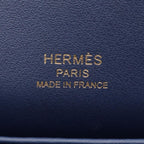 Hermes Shoulder Bag Geta Blue Navy Leather — view 4