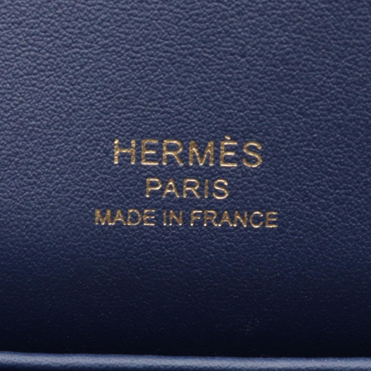 Hermes Shoulder Bag Geta Blue Navy Leather — view 4
