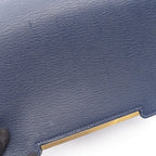 Hermes Shoulder Bag Geta Blue Navy Leather — view 6