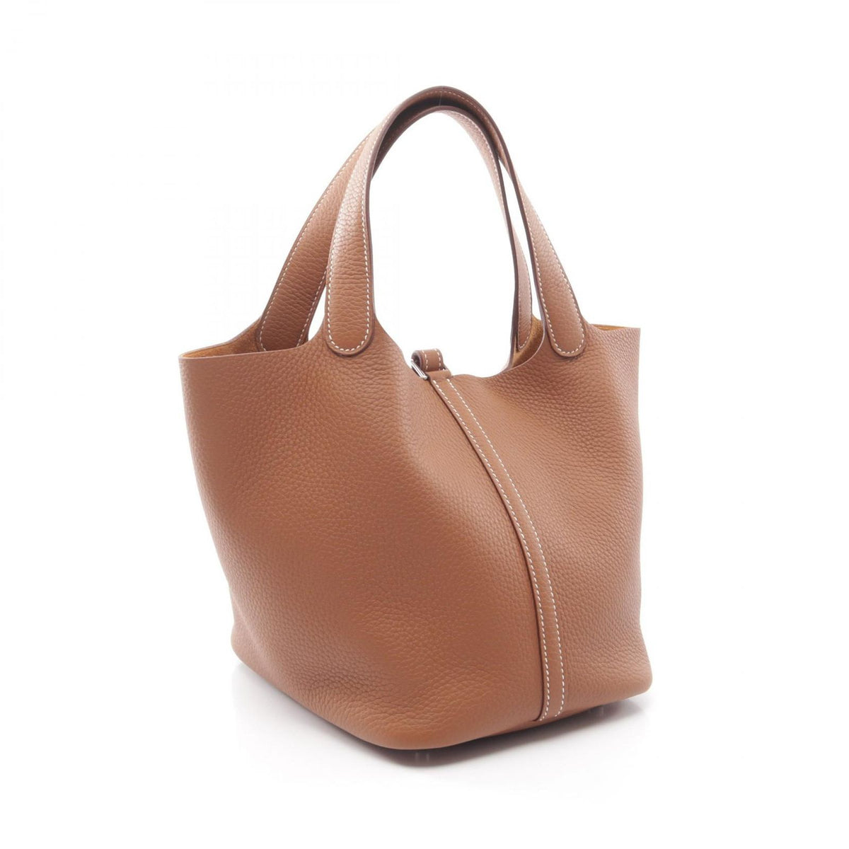 Hermes Handbag Picotin Lock MM Gold Leather — view 2