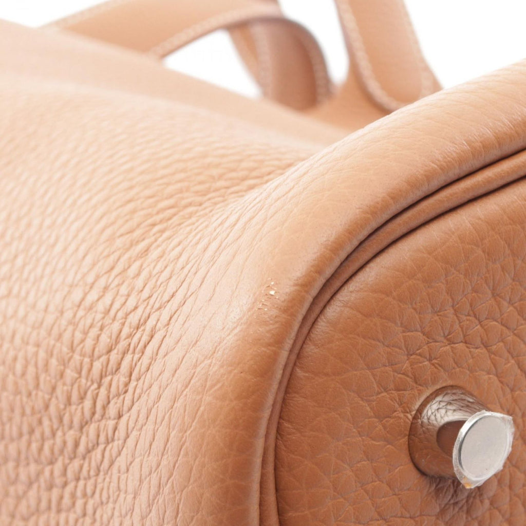 Hermes Handbag Picotin Lock MM Gold Leather — view 6