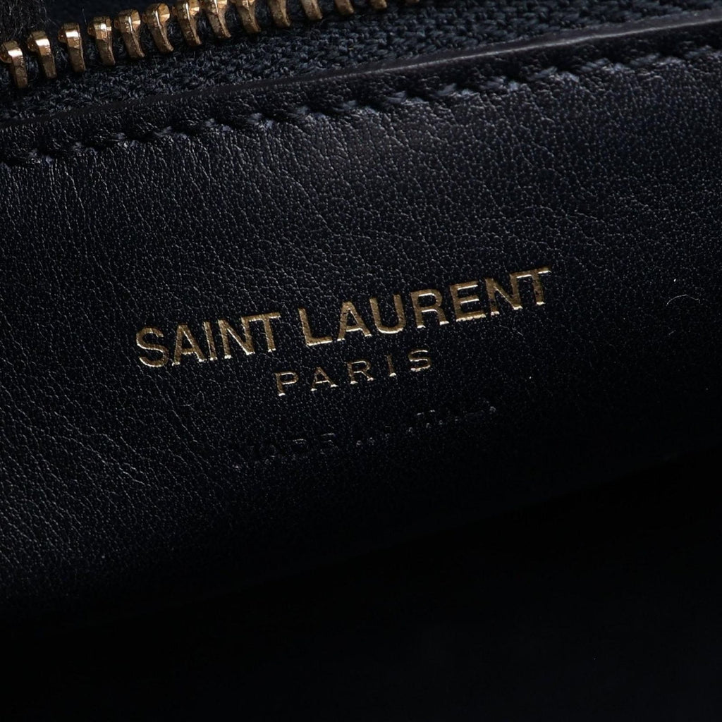 Saint Laurent Handbag Monogram Cabas 2-Way Navy Leather — view 4