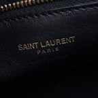 Saint Laurent Handbag Monogram Cabas 2-Way Navy Leather — view 4