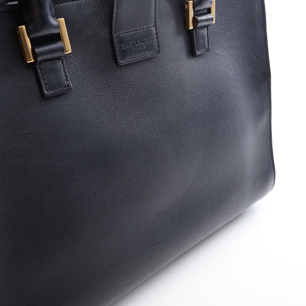 Saint Laurent Handbag Monogram Cabas 2-Way Navy Leather — view 5