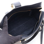 Saint Laurent Handbag Monogram Cabas 2-Way Navy Leather — view 3