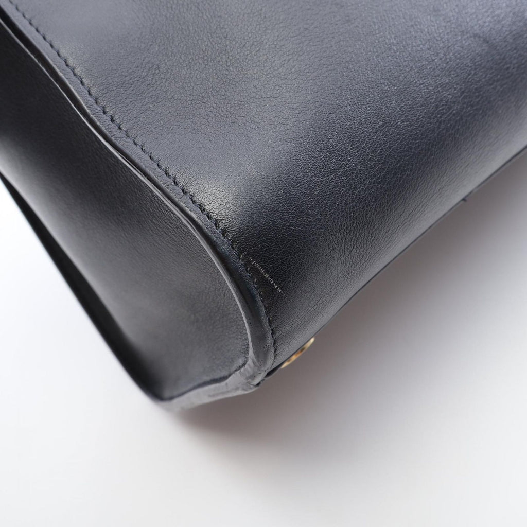 Saint Laurent Handbag Monogram Cabas 2-Way Navy Leather — view 7