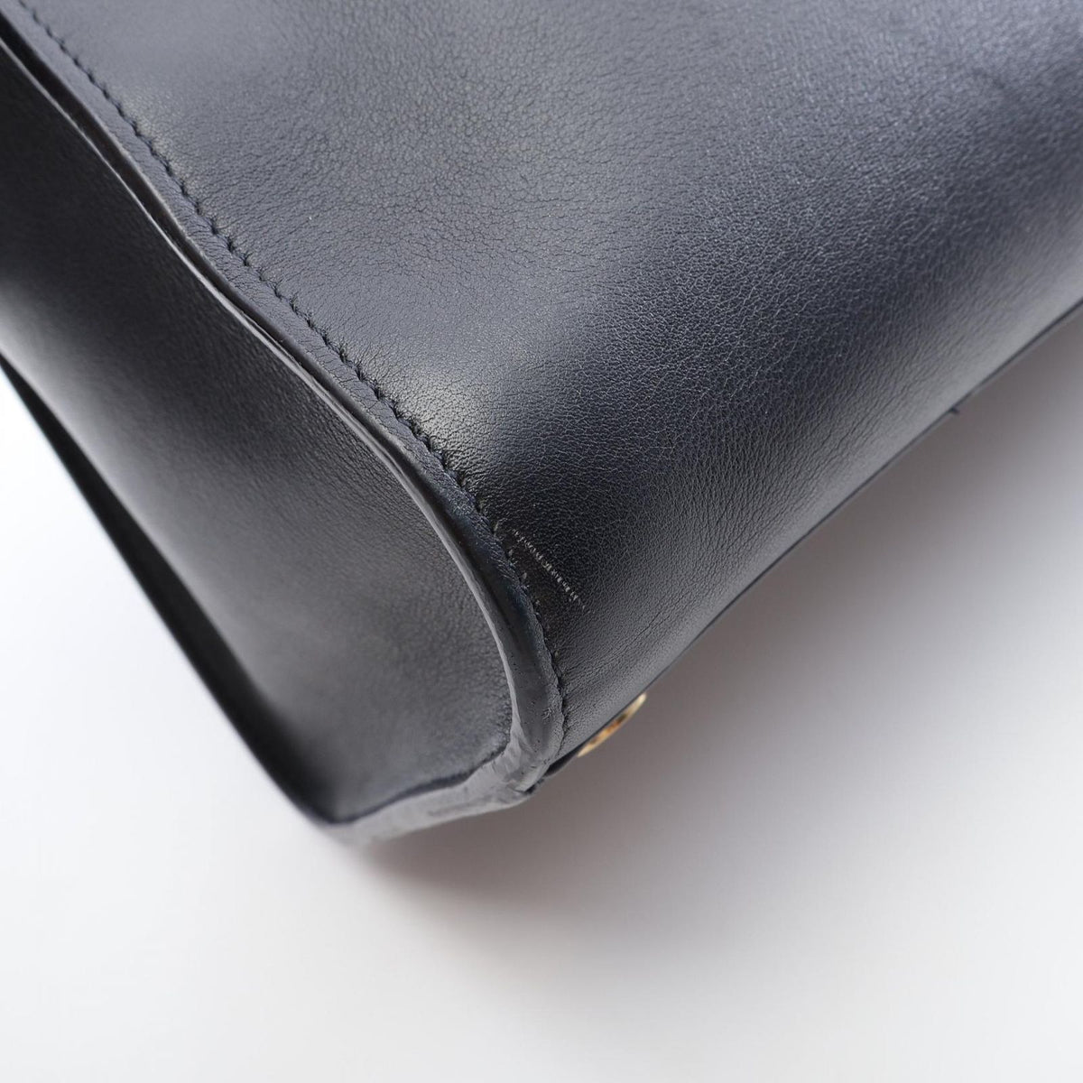 Saint Laurent Handbag Monogram Cabas 2-Way Navy Leather — view 7