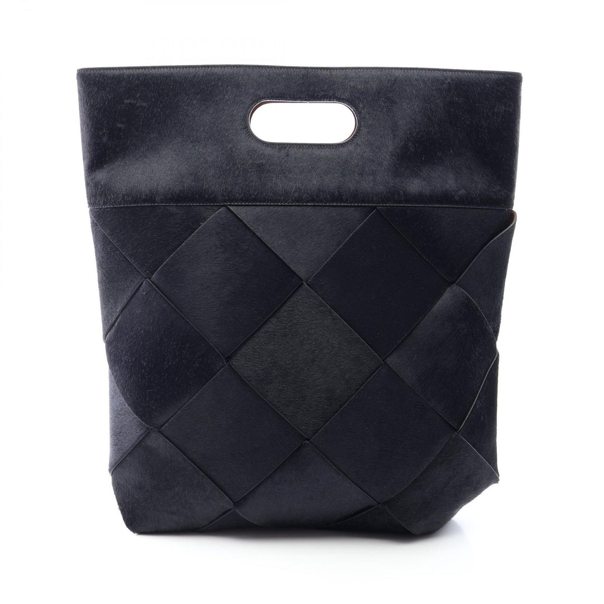 Bottega Veneta Tote Maxi Intrecciato Black Leather Handbag