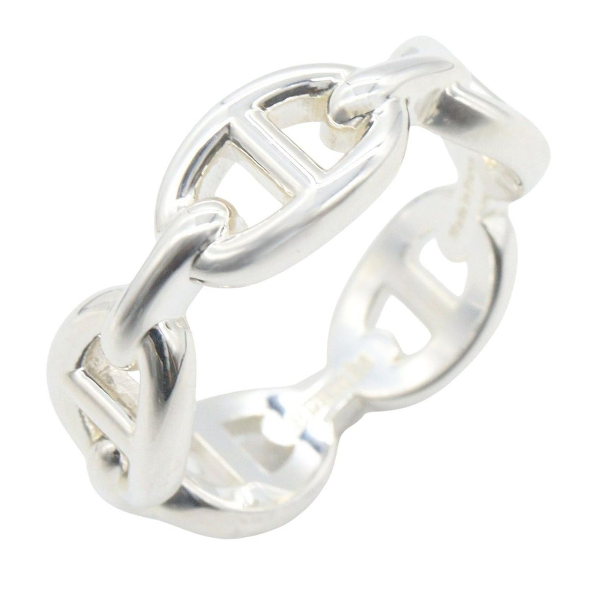 Hermes Ring Chenu D'ancre PM 925 Sterling Silver