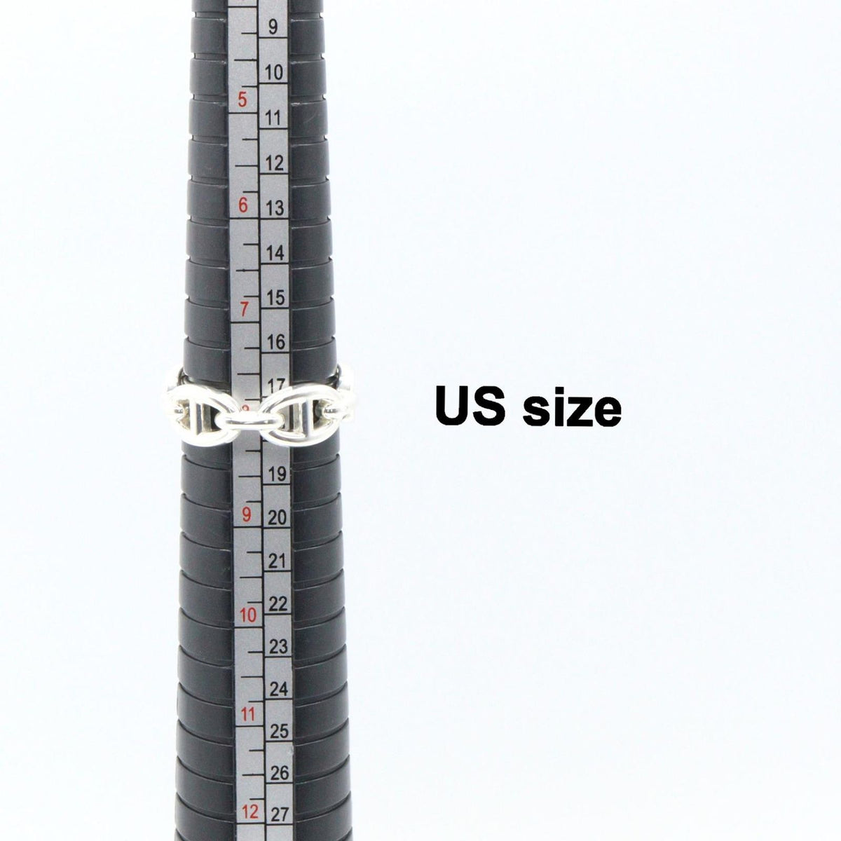 Hermes Ring Chenu D'ancre PM 925 Sterling Silver — view 8