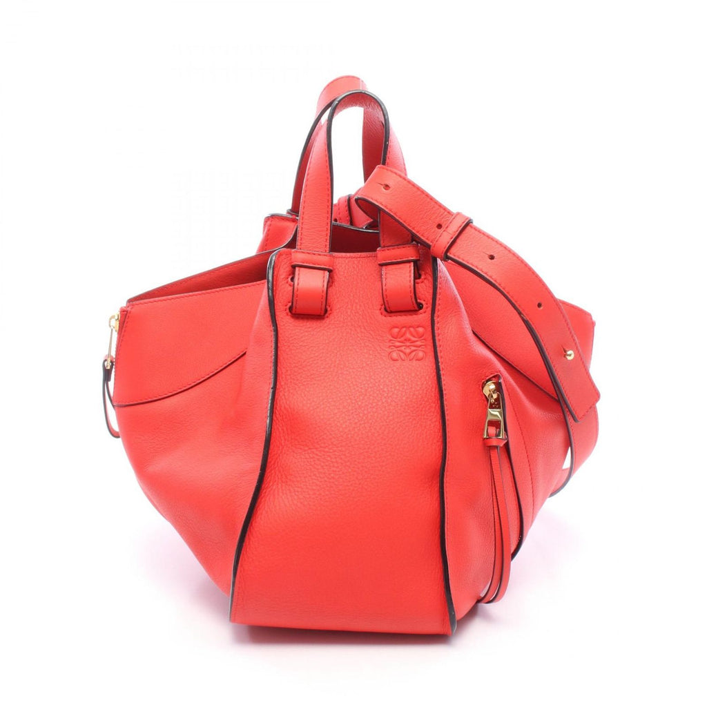 Loewe Handbag Hammock Bag Small 2-Way Red Leather