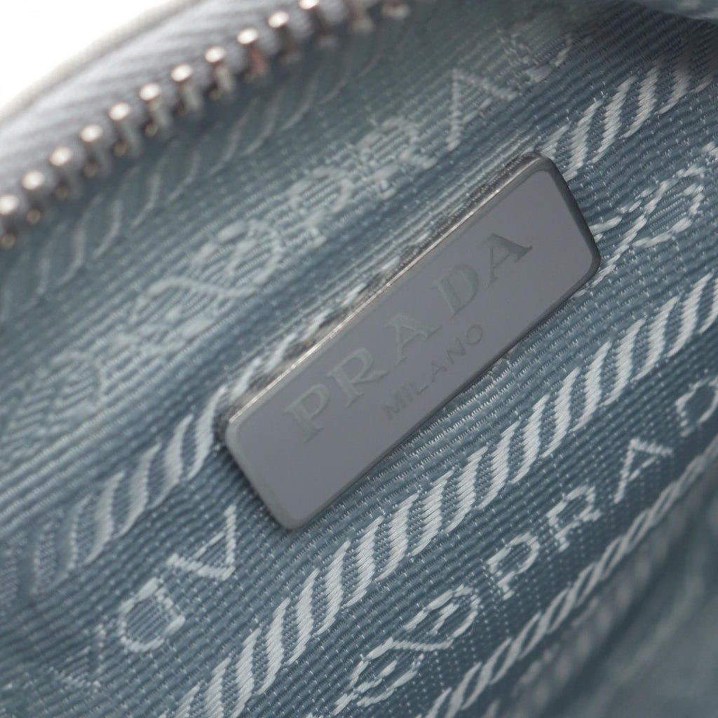 Prada Shoulder Bag Re Edition Light Blue Nylon Saffiano Leather Re 2005 Re-Nylon — view 4
