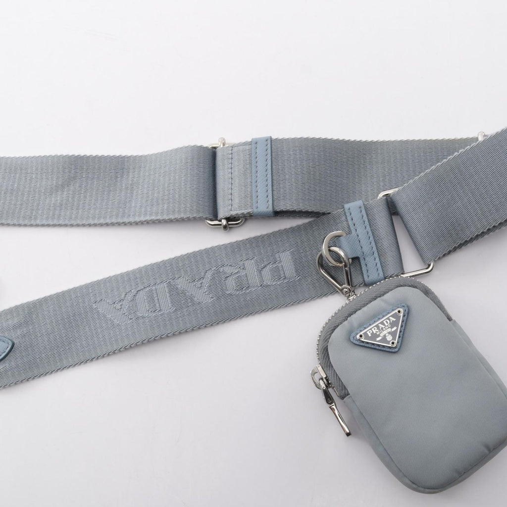 Prada Shoulder Bag Re Edition Light Blue Nylon Saffiano Leather Re 2005 Re-Nylon — view 6