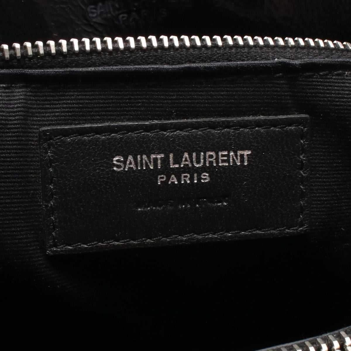 Saint Laurent Paris Shoulder Bag Loulou Medium Black Leather Chain — view 4