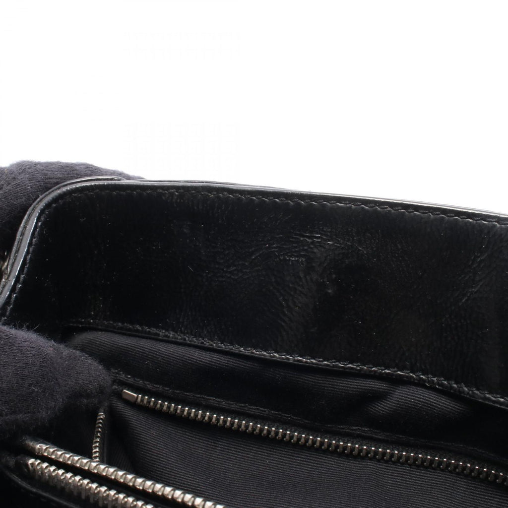 Saint Laurent Paris Shoulder Bag Loulou Medium Black Leather Chain — view 5