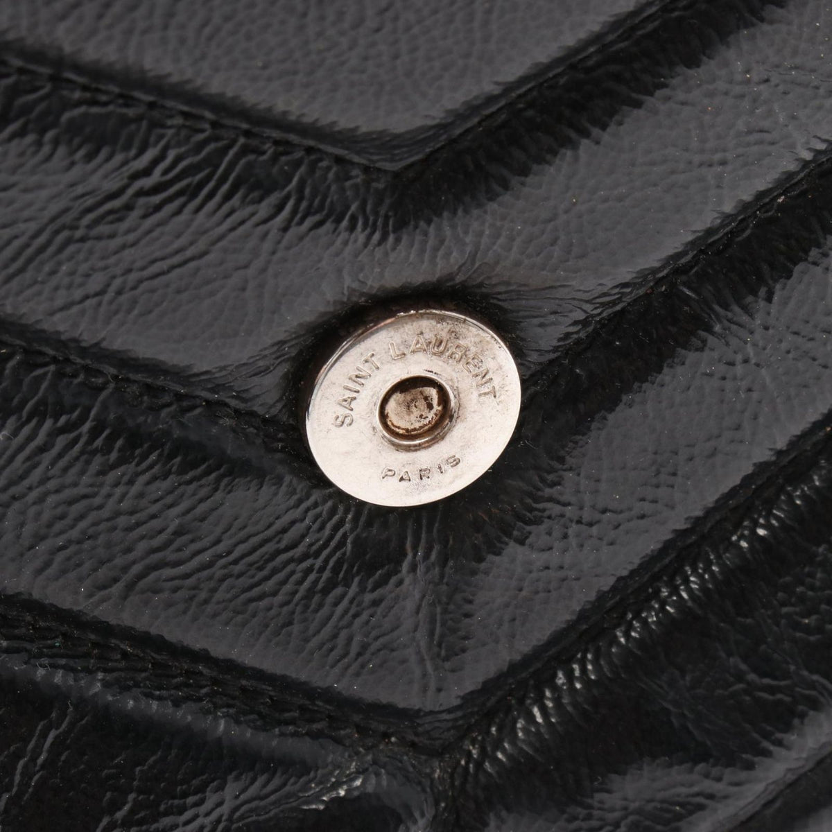 Saint Laurent Paris Shoulder Bag Loulou Medium Black Leather Chain — view 6