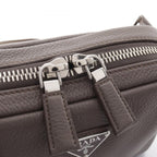 Prada Waist Bag Vitello Daino Greige Leather Triangle Logo — view 6