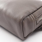 Prada Waist Bag Vitello Daino Greige Leather Triangle Logo — view 8