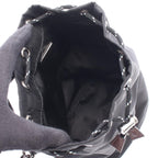 Prada Pouch Triangle Logo Black Nylon Leather — view 3